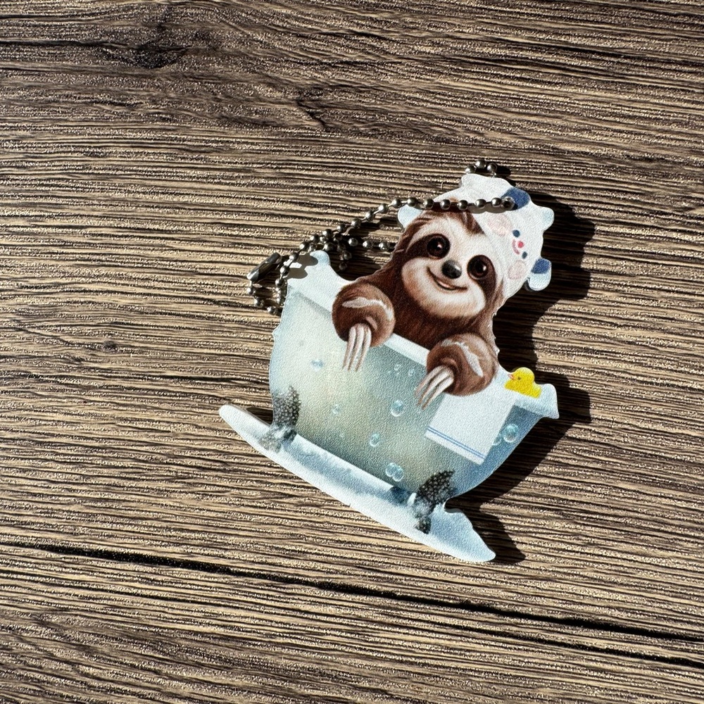 Cute Sloth Keychain - Picture 2 of 2